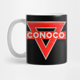 CONOCO gasoline vintage sign rusted version Mug